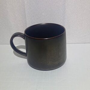 Starbucks 2013 stoneware pottery mug brown bronze metallic